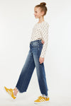 America High Rise Kids Cropped Wide Leg