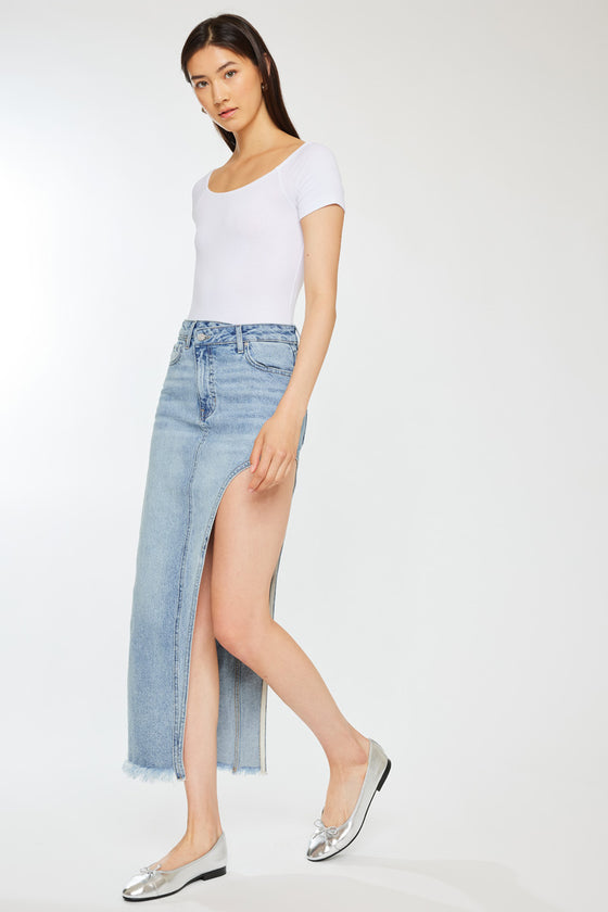 Iris Maxi Denim Skirt - Official Kancan USA