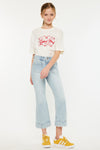 Evie High Rise Kids Cropped Flare Jeans