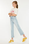 Evie High Rise Kids Cropped Flare Jeans