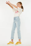 Evie High Rise Kids Cropped Flare Jeans