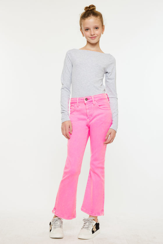 Bristol Kids High Rise Kick Flare Jeans