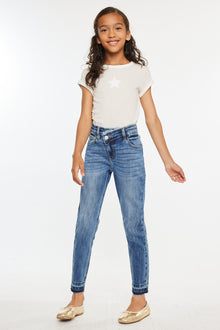  Pomey High Rise Ankle Skinny Kid Jeans - Official Kancan USA