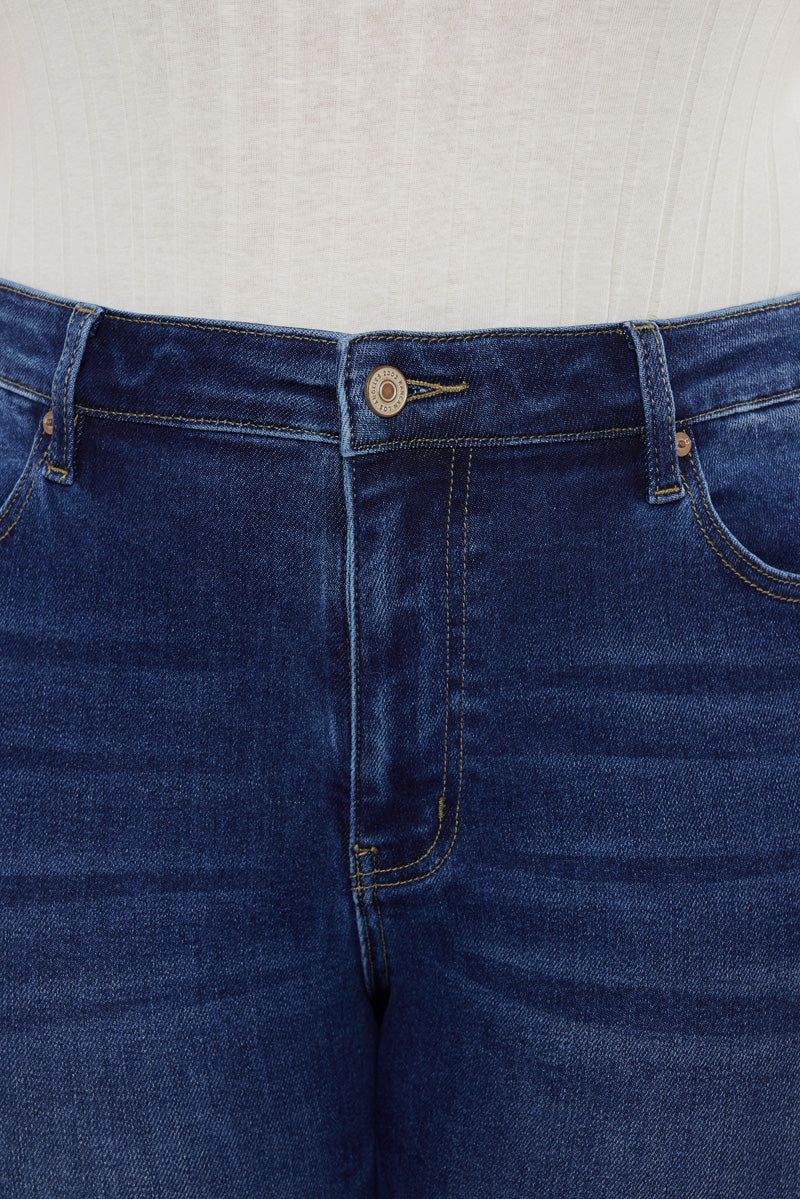Alannah High Rise Slim Straight Leg Jeans (Plus Size) – Official Kancan USA
