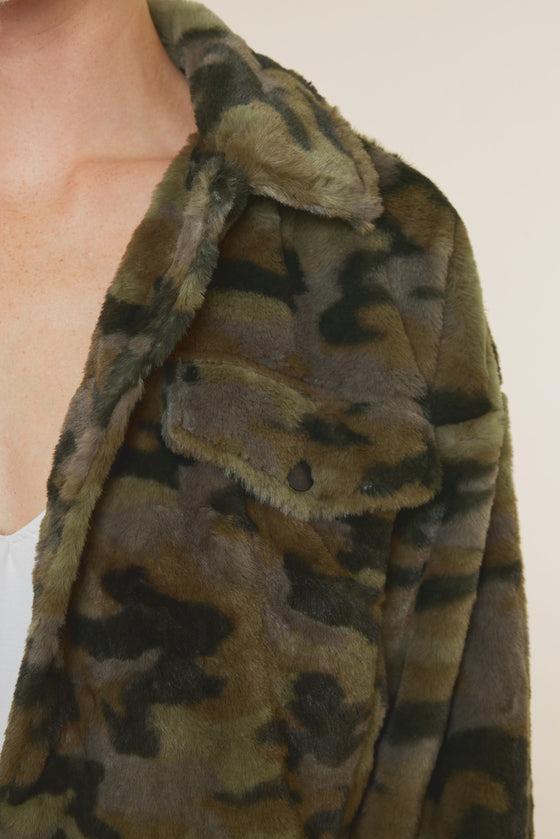 Jax Faux Fur Camo Jacket - Official Kancan USA