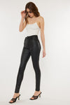 Carly Ultra High Rise Faux Leather Super Skinny Pants - Official Kancan USA