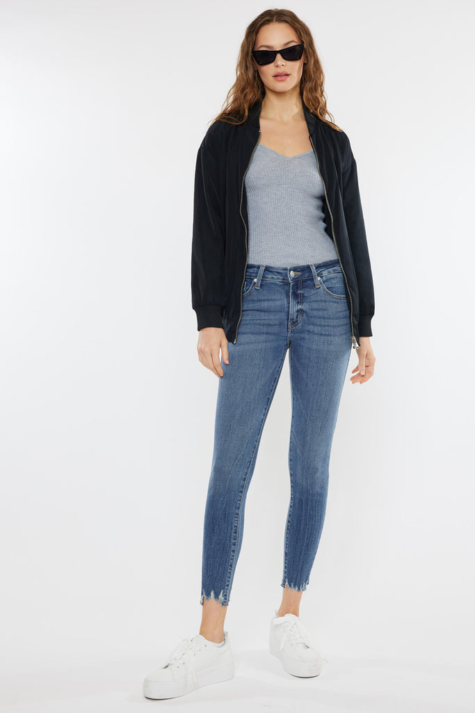 Maribelle Mid Rise Ankle Skinny Jeans - Official Kancan USA