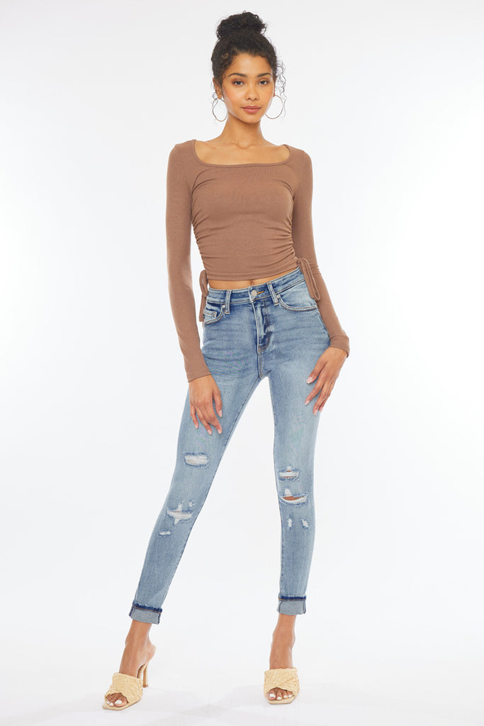 Keigan High Rise Ankle Skinny - Official Kancan USA