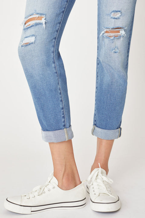 Cali Mid Rise Boyfriend Jeans - Official Kancan USA