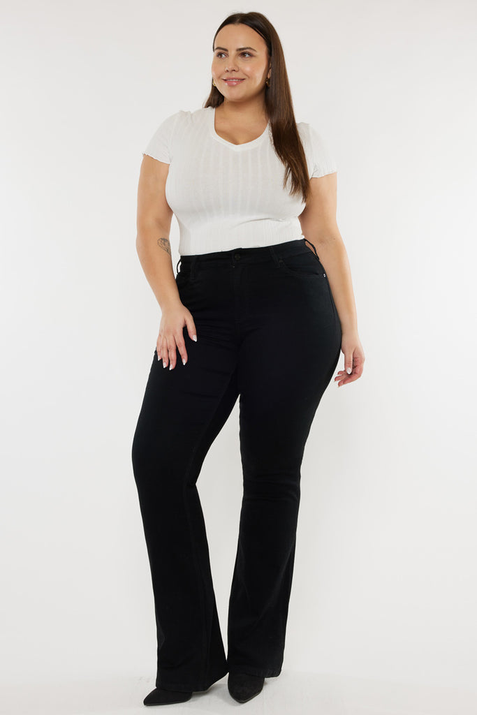 Gabriel Mid Rise Flare Jeans (Plus Size) - Official Kancan USA