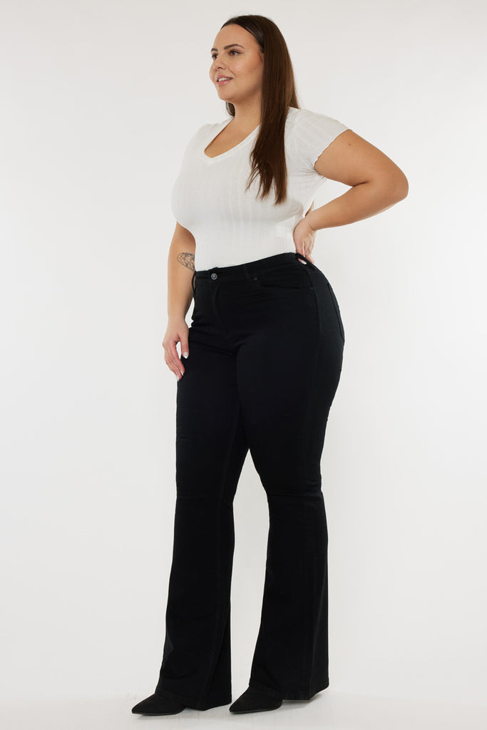 Gabriel Mid Rise Flare Jeans (Plus Size) - Official Kancan USA