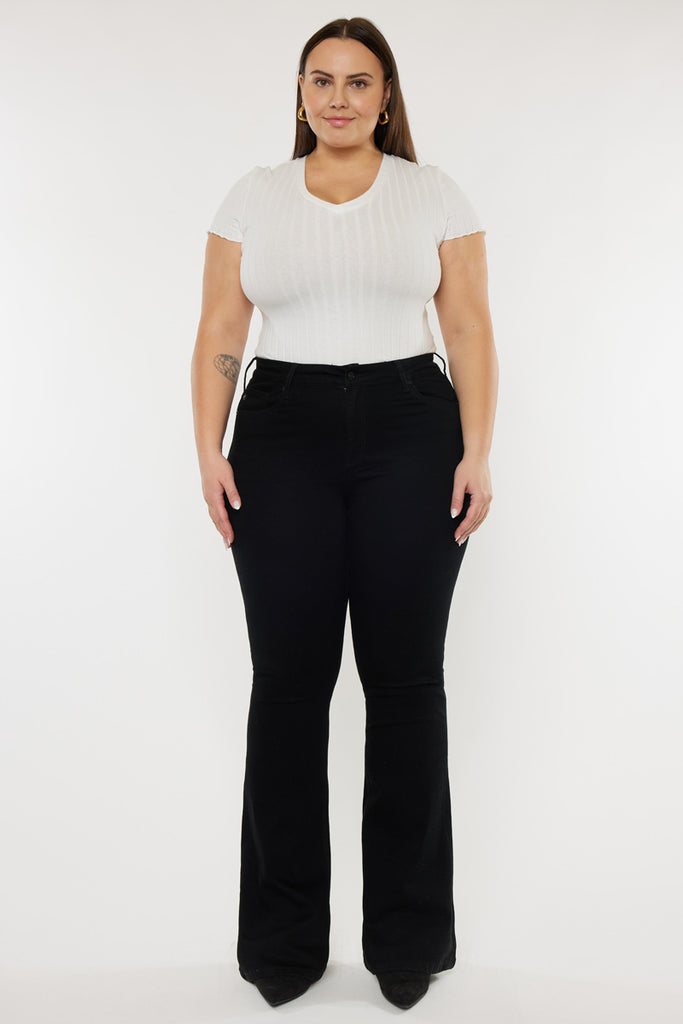 Gabriel Mid Rise Flare Jeans (Plus Size) - Official Kancan USA