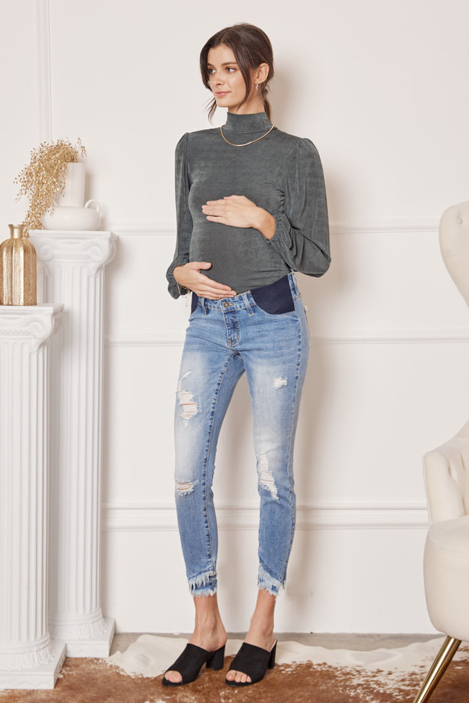 Penn Maternity Ankle Skinny Jeans - Official Kancan USA