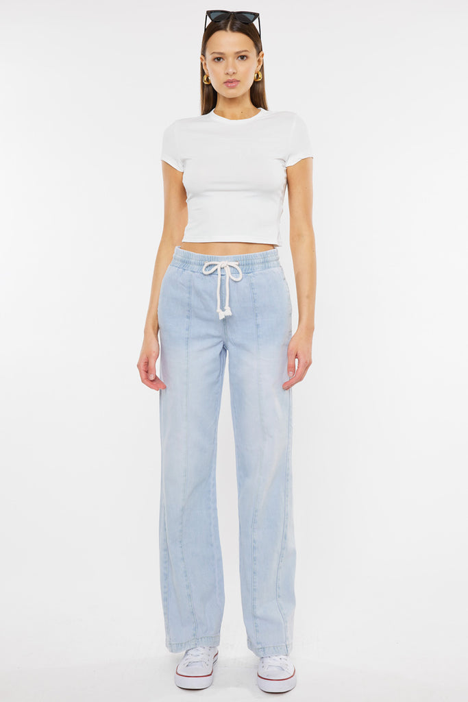 Alina Ultra High Rise Wide Leg Jeans - Official Kancan USA