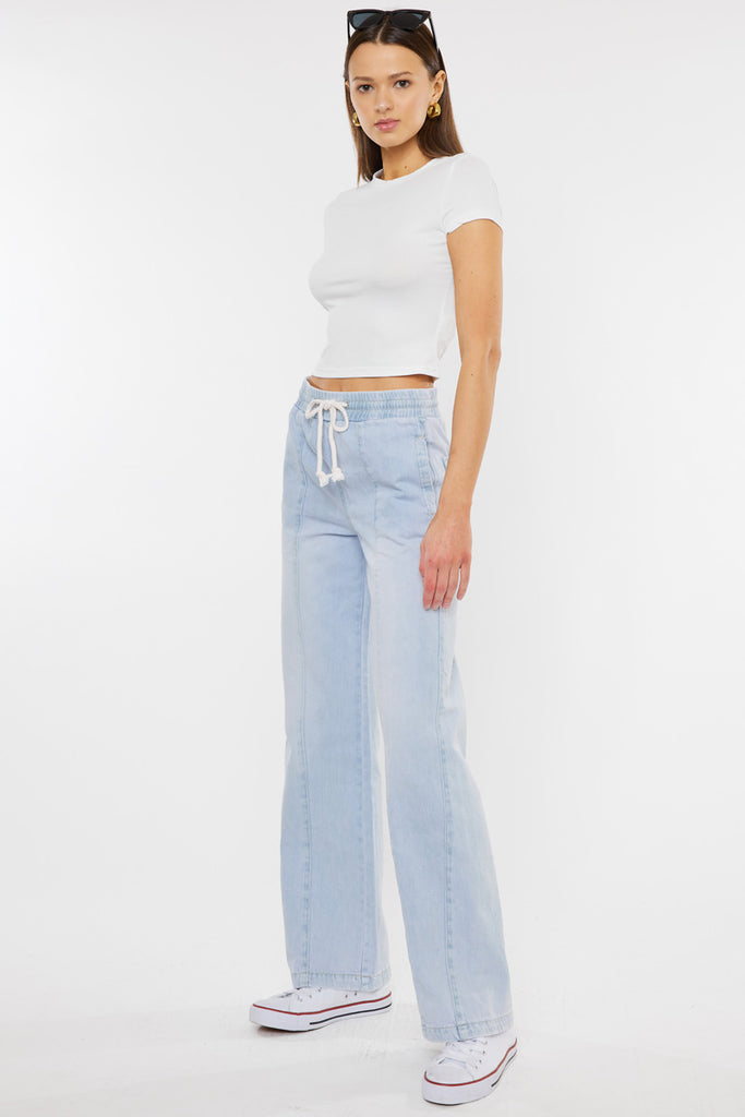 Alina Ultra High Rise Wide Leg Jeans - Official Kancan USA