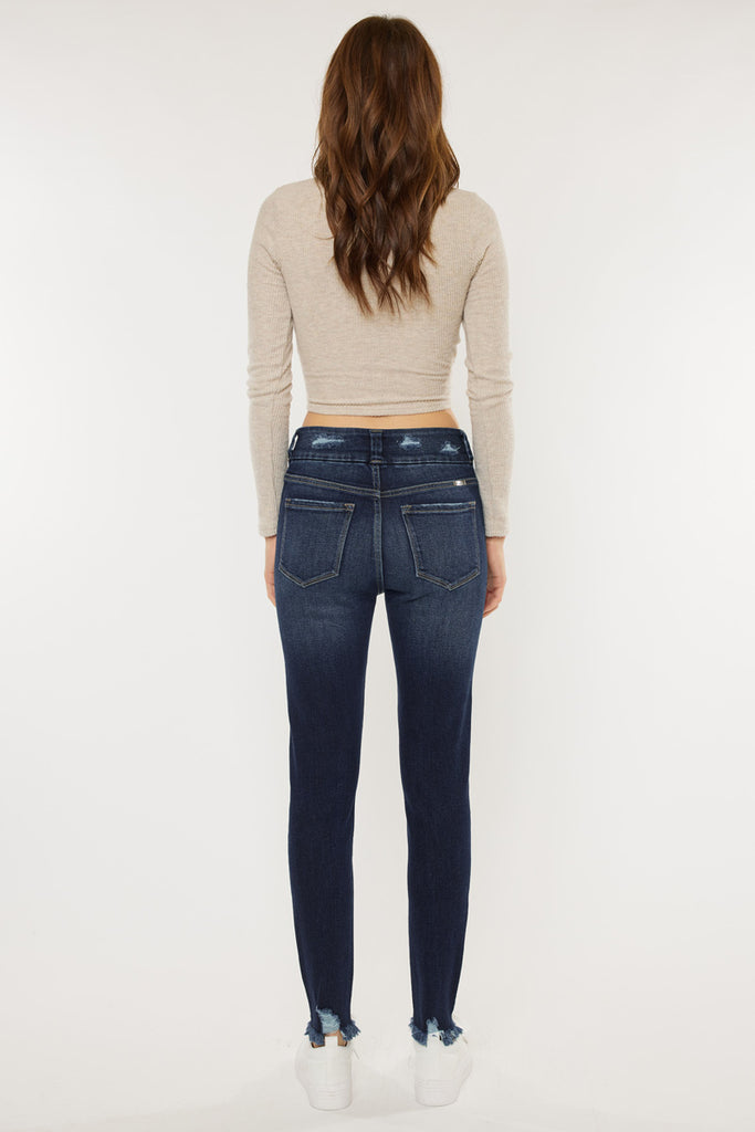 Ariana High Rise Ankle Skinny Jeans - Official Kancan USA