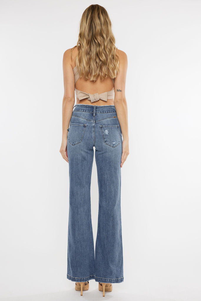 Makayla Ultra High Rise Flare Jeans - Official Kancan USA