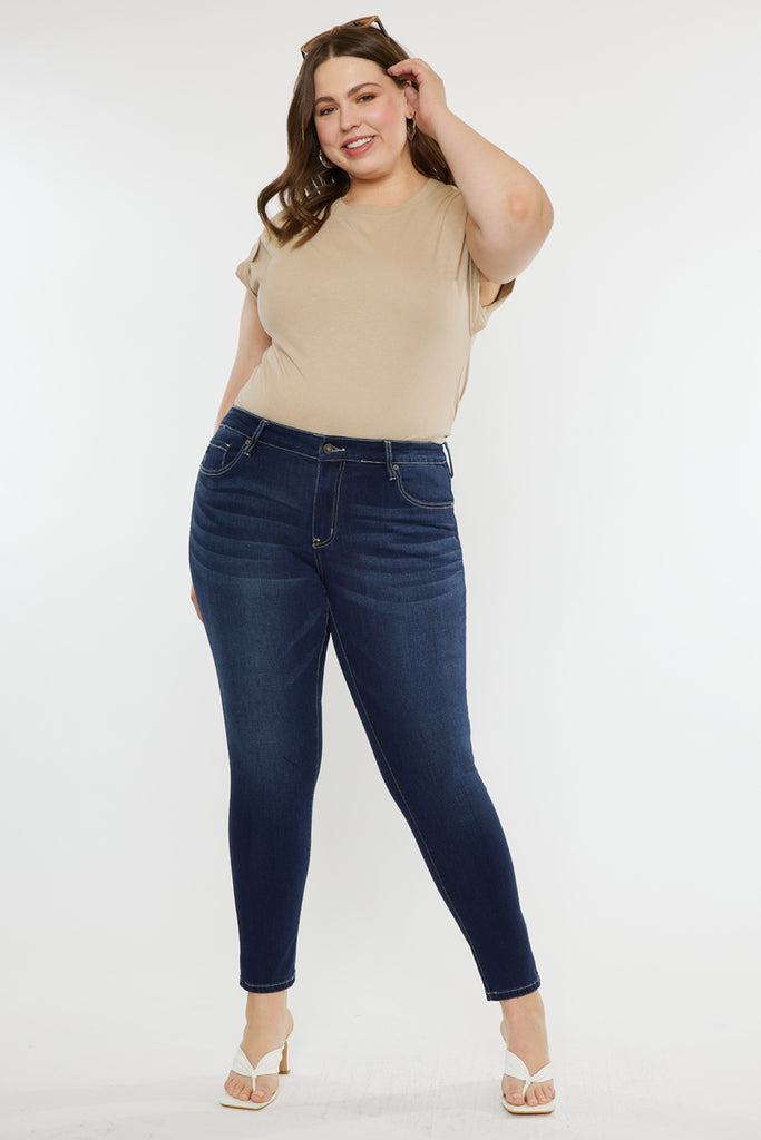 Elizabeth High Rise Super Skinny Jeans (Plus Size) - Official Kancan USA