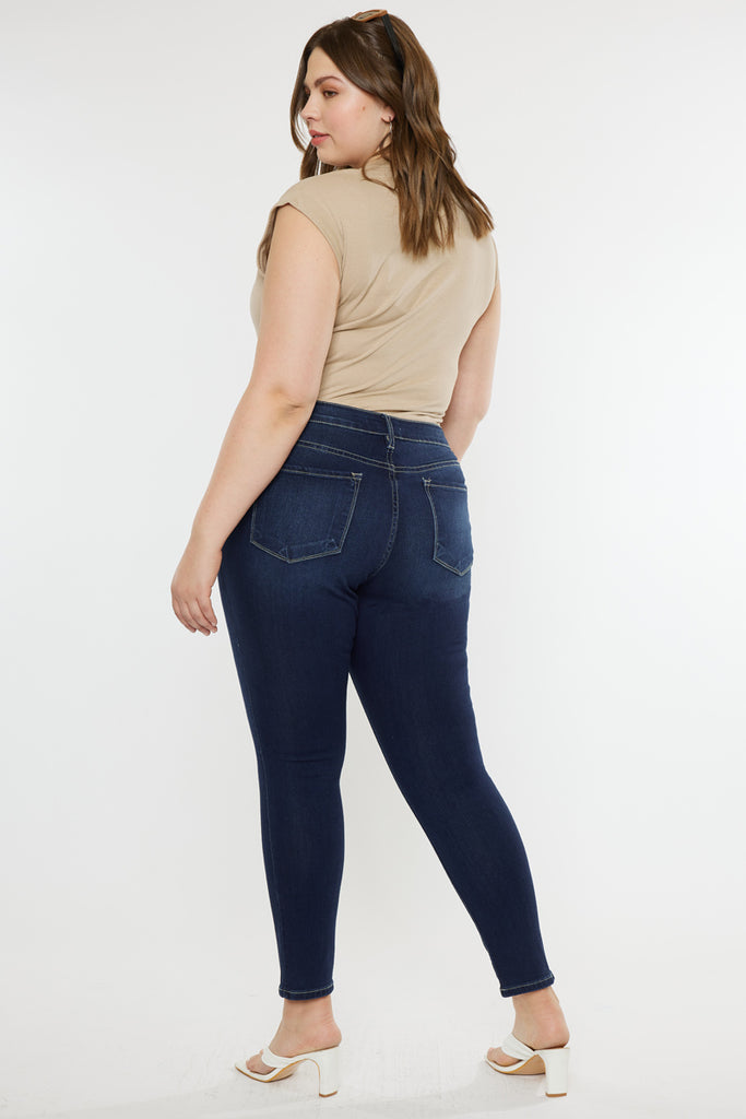 Elizabeth High Rise Super Skinny Jeans (Plus Size) - Official Kancan USA