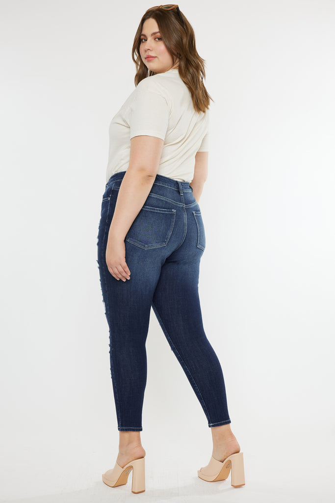 Tanya High Rise Super Skinny Jeans (Plus Size) - Official Kancan USA