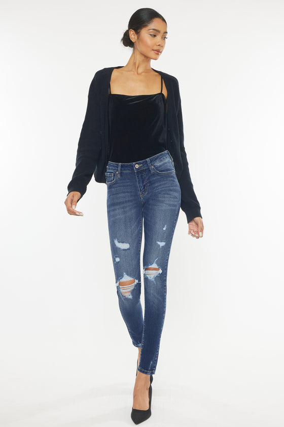 Twyla Mid Rise Super Skinny Jeans - Official Kancan USA