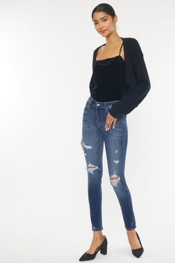 Twyla Mid Rise Super Skinny Jeans - Official Kancan USA