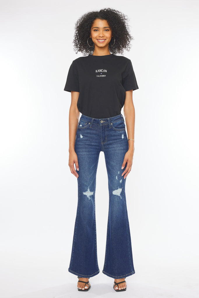 Odie High Rise Flare Jeans - Official Kancan USA