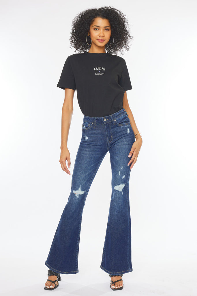 Odie High Rise Flare Jeans - Official Kancan USA