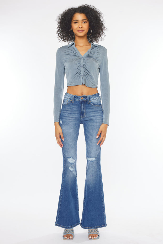 Odie High Rise Flare Jeans - Official Kancan USA