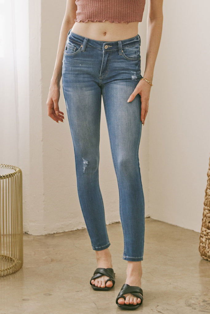 Mendy Mid Rise Super Skinny Jeans - Official Kancan USA