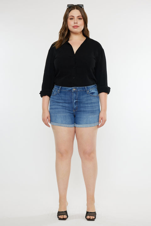 Gabriella High Rise Shorts (Plus Size) - Official Kancan USA