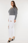 Kristy High Rise Slim Straight Jeans (Plus Size) - Official Kancan USA