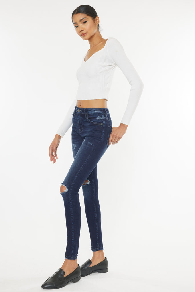 Hilarie High Rise Super Skinny Jeans - Official Kancan USA