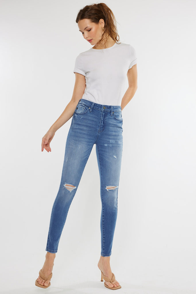 Hilarie High Rise Super Skinny Jeans - Official Kancan USA