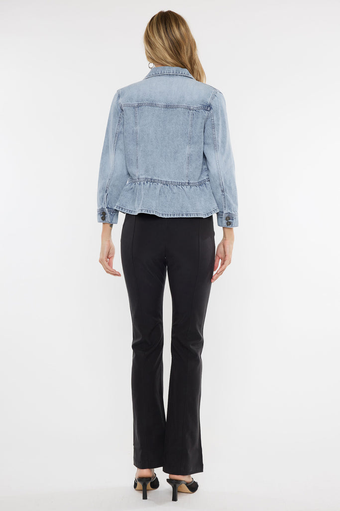 Marilou Peplum Denim Jacket - Official Kancan USA