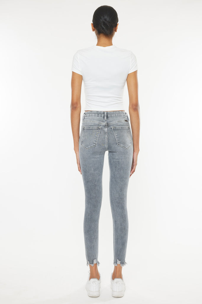 Calista High Rise Ankle Skinny Jeans - Official Kancan USA