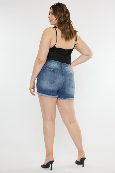 Devon High Rise Shorts (Plus Size) - Official Kancan USA