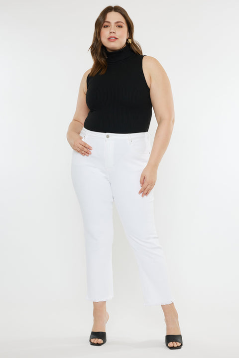 Rita High Rise Slim Straight Jeans (Plus Size) - Official Kancan USA