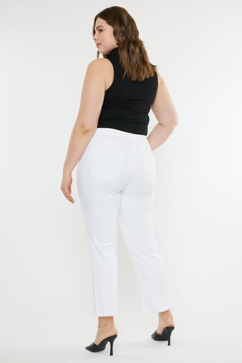 Rita High Rise Slim Straight Jeans (Plus Size) - Official Kancan USA