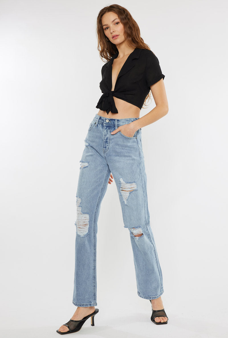 Letitia Ultra High Rise 90's Boyfriend Jeans – Official Kancan USA