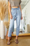 Bronte Ultra High Rise Paperbag Mom Jeans - Official Kancan USA