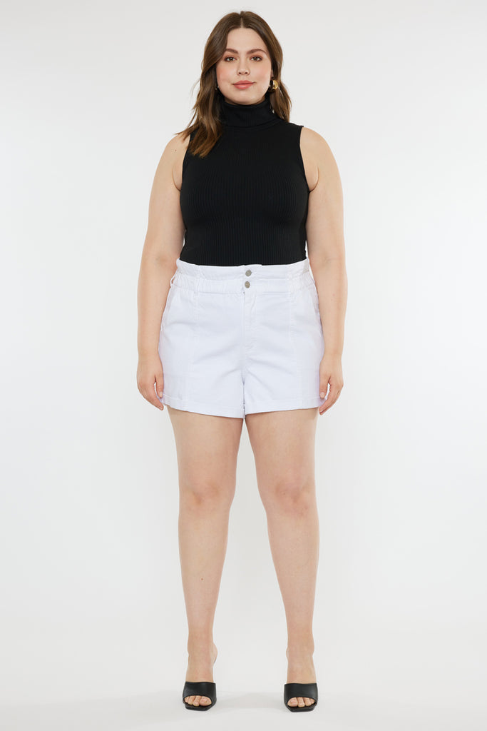 Soledad High Rise Paperbag Shorts (Plus Size) - Official Kancan USA