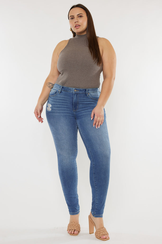 Storm High Rise Super Skinny Jeans (Plus Size) - Official Kancan USA