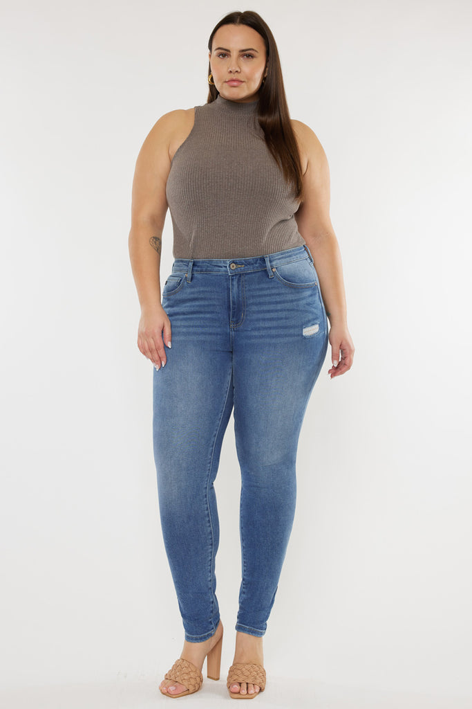 Storm High Rise Super Skinny Jeans (Plus Size) - Official Kancan USA