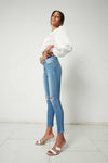 Serena High Rise Ankle Skinny Jeans - Official Kancan USA