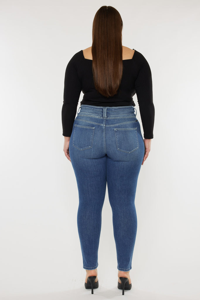 Brianne High Rise Super Skinny Jeans (Plus Size) - Official Kancan USA