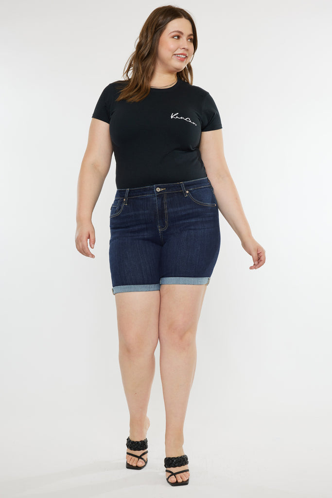 Chance Mid Rise Shorts (Plus Size) - Official Kancan USA