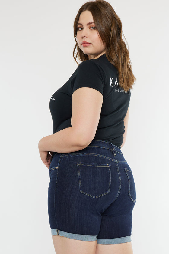 Chance Mid Rise Shorts (Plus Size) - Official Kancan USA