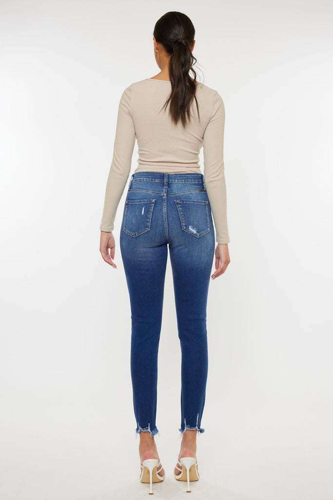 Samantha High Rise Ankle Skinny Jeans - Official Kancan USA