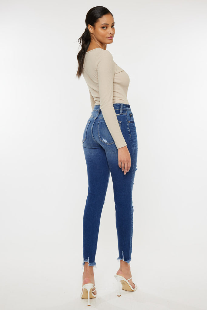 Samantha High Rise Ankle Skinny Jeans - Official Kancan USA